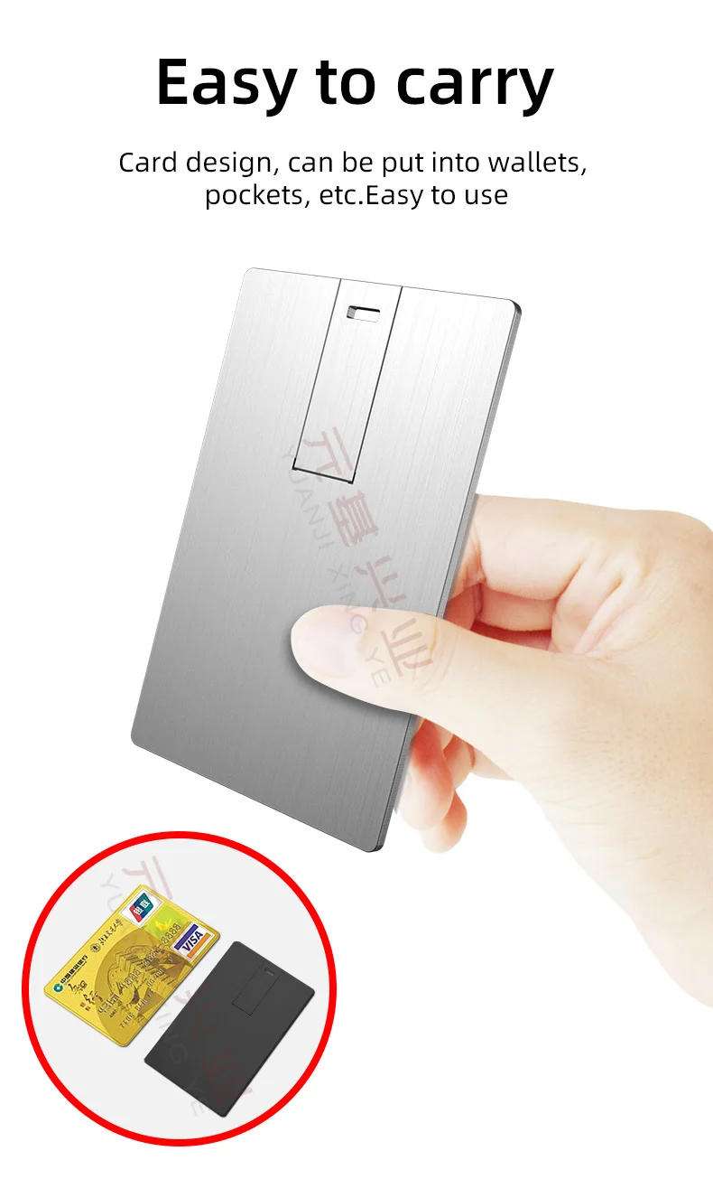 16GB 32GB 64G 128G 256 гигабайт Кредитная карта Бизнес-подарок USB флеш-накопитель USB флеш-память USB накопитель U диск