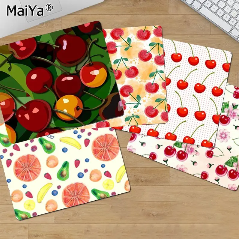 

MaiYa Your Own Mats Cherry Fruit Durable Rubber Mouse Mat Pad Top Selling Wholesale Gaming Pad mouse