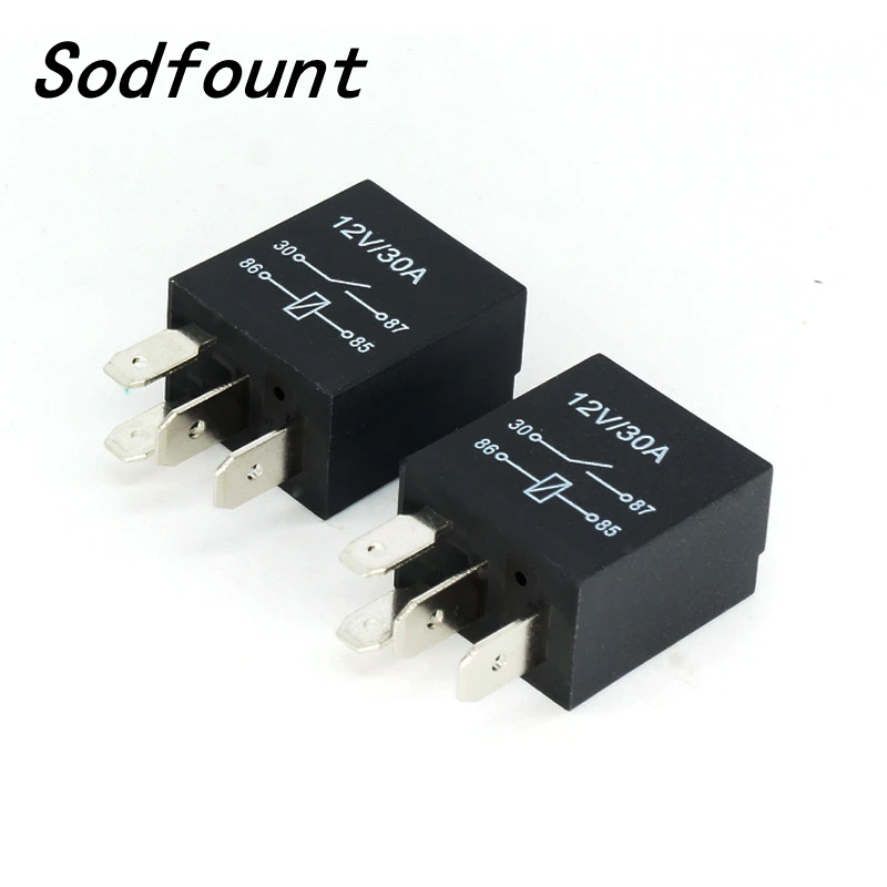 

Automotive Relay Violet Car EFI Relay 12V/24V 30A 4/5 Feet Waterproof Oil Pump Fog Light