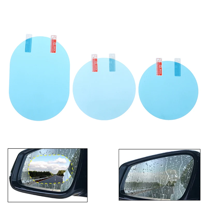 

2 шт. ПЭТ непромокаемый автомобильный Зеркало заднего вида Стикеры Анти-туман защитная пленка защита от дождя Защитная мягкая пленка авто а...
