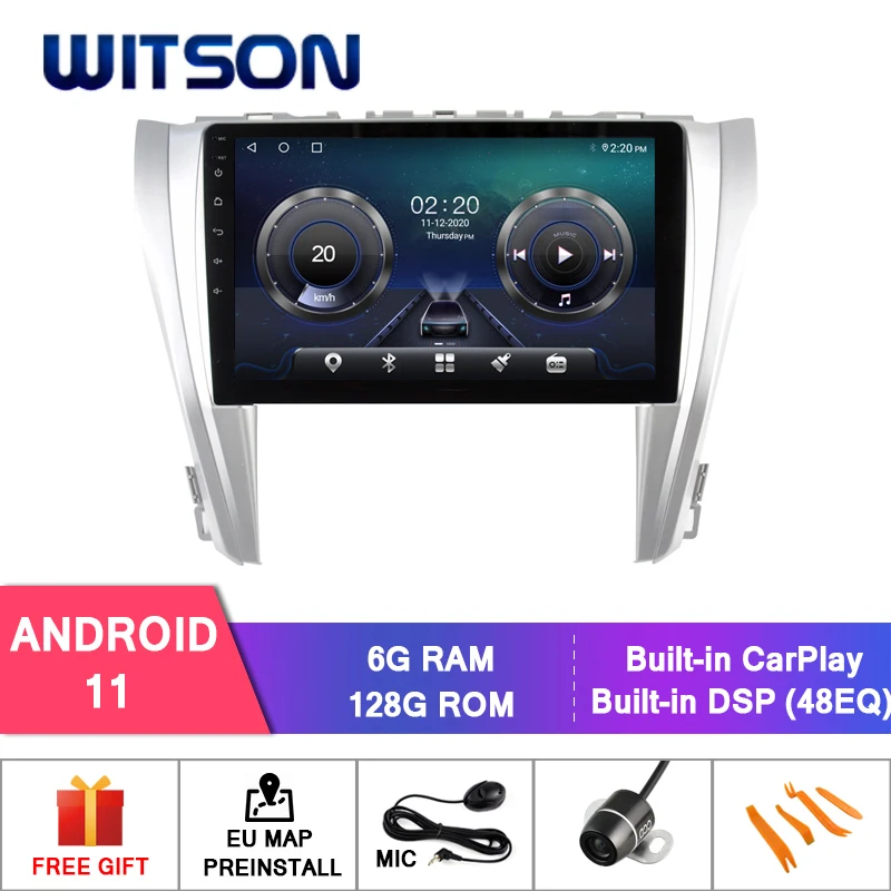 

Автомобильная DVD-система WITSON на Android 11 для TOYOTA CAMRY 2015-2017, автомобильный мультимедийный плеер, стерео, автоаудио, GPS-навигация, DVD-видео