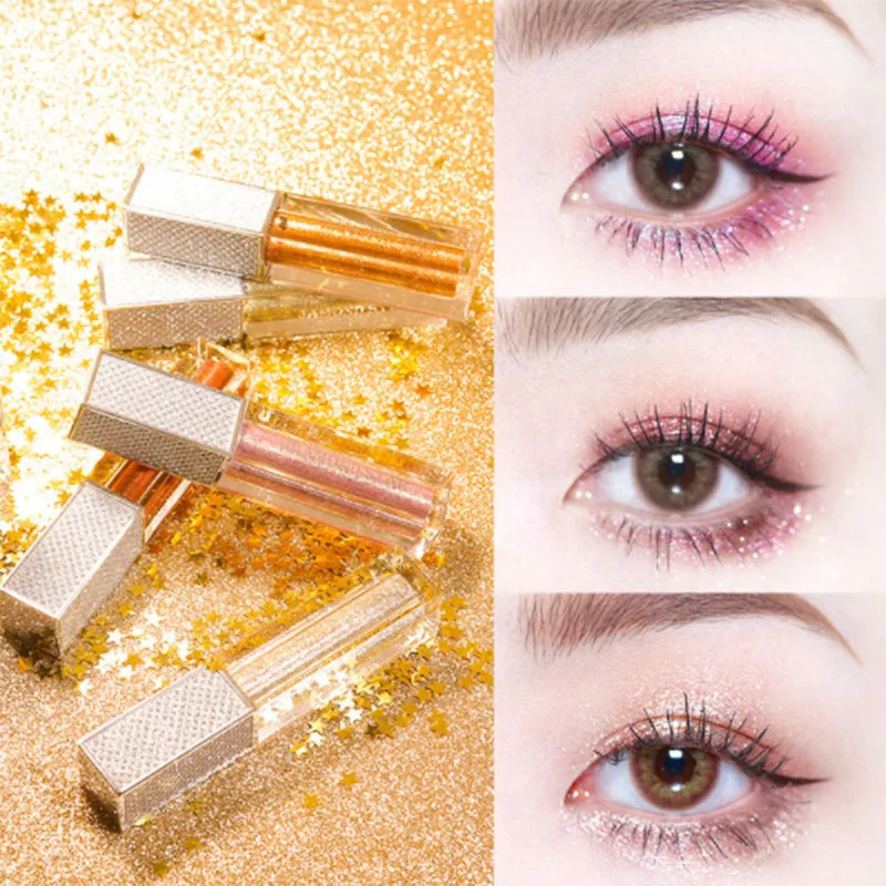 Горячая Распродажа блестящие тени для век палитра макияжа матовые жидкая