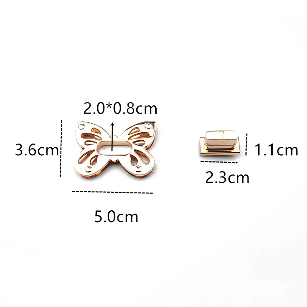 Металлический кошелек в форме бабочки с поворотным замком | Дом и сад