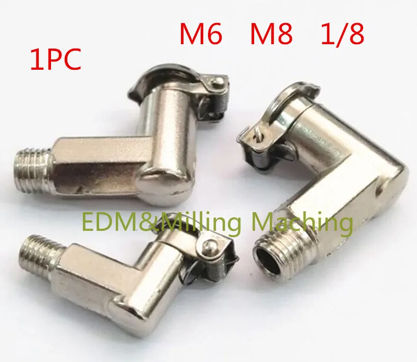 

1PC CNC Bridgeport Milling Machine Part B193 L Oil Cup Cover M6 M8 1/8 Gits BROS Milling Machine Mill Elbow