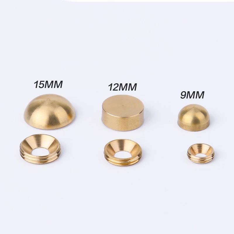 8 шт латунная винтовая крышка круглая декоративная для ногтей Античная Чистая