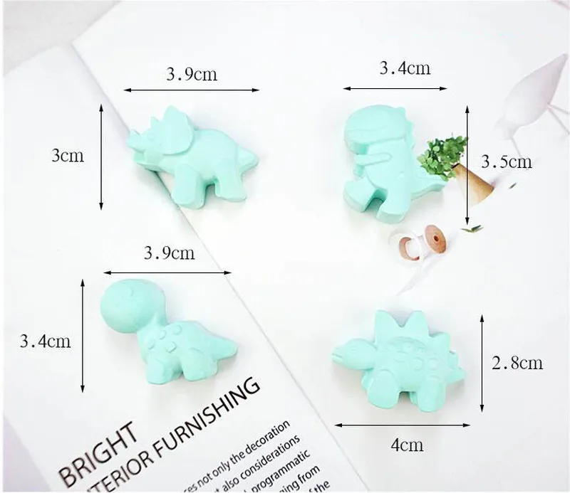 

Creative Cartoon Dinosaur Pure Silicone Mold Cake Chocolates DIY Baking Mold Bakery Accessories Flip Sugar Candy Bread Molds