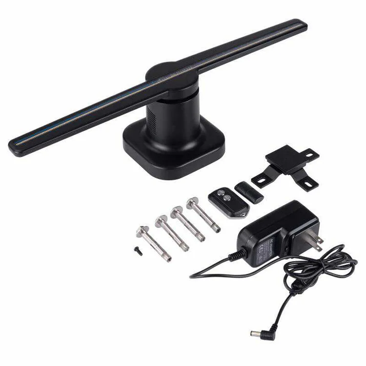 Светильник вой рекламный дисплей голограмма светодиодный вентилятор 3D