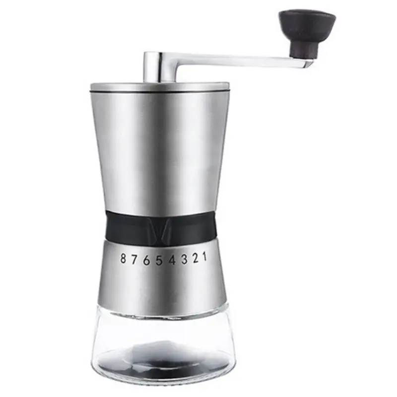 

Manual Coffee Grinde Durable Stainless Steel Hand Crank Grinding Conical Ceramic