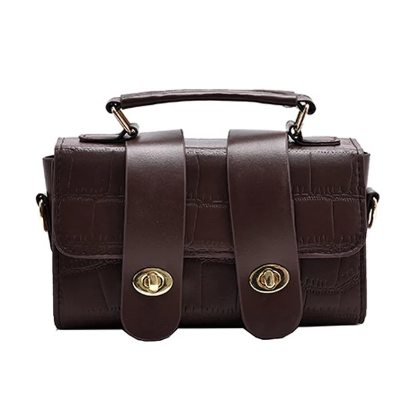 

Retro small winter new tide fashion messenger bag women portable shoulder small square bag