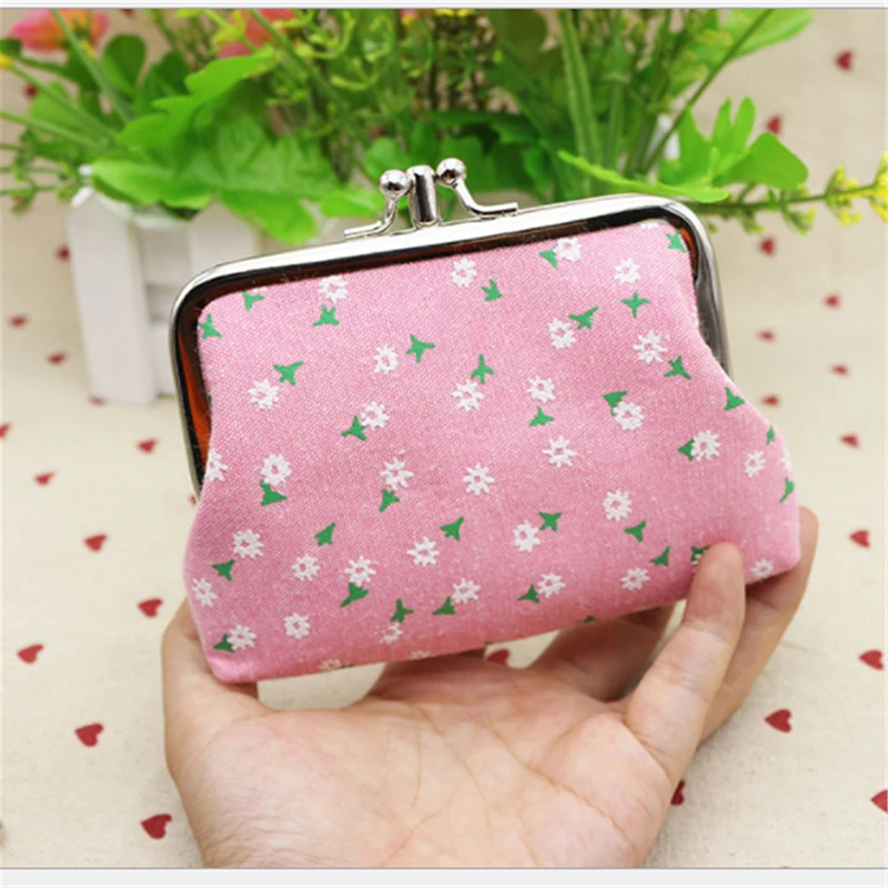 

2021 Hot Sale Korean Version Purse Woman Cute Printed Double-layer Coin Purse Printing Leather Small Wallet