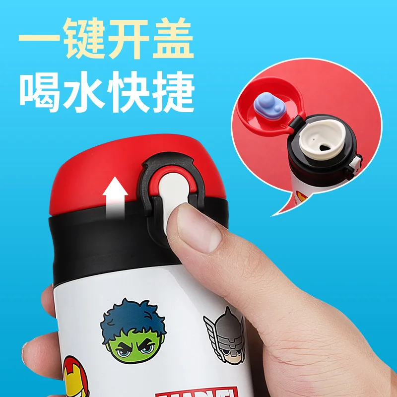 Диснеевский термос Детская кружка из нержавеющей стали 316 480 мл с чашкой для