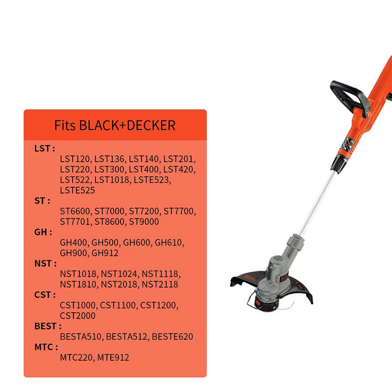 HTHL String триммерная катушка для Black and Decker 30 футов/0 065 дюймов линия автоматическая