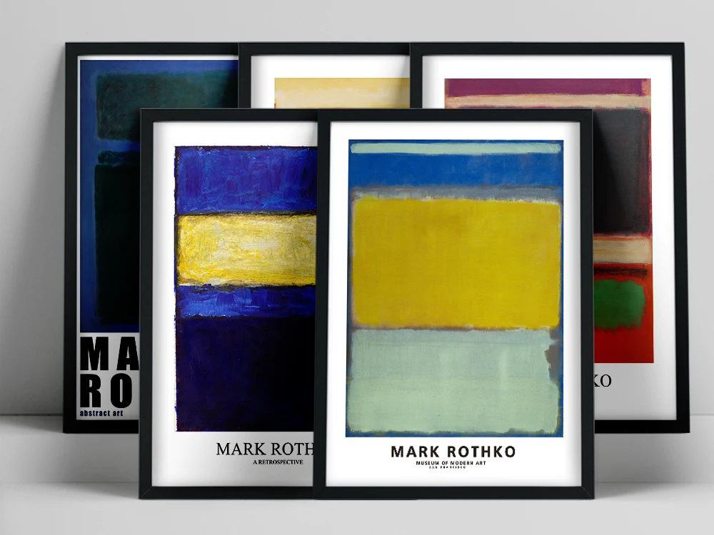 

Mark Rothko Poster, Exhibition print for the Guggenheim Museum, Art exhibition, Museum art poster, Mark Rothko print, Rothko Art