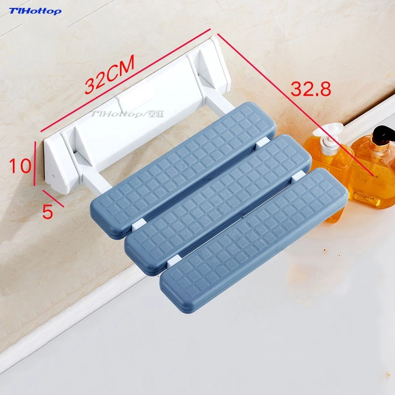 Настенный душ сиденье для душа откидное Ванна стул ванной комнаты комод Туалет