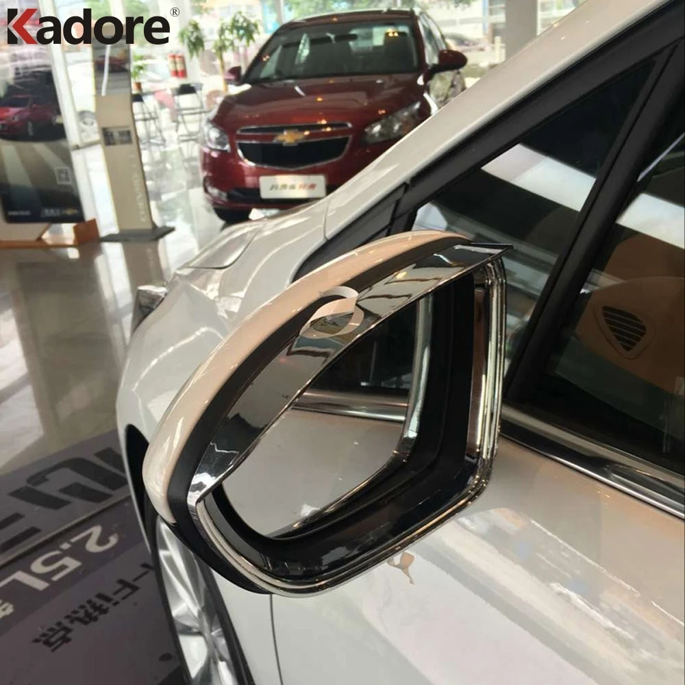 Хромированная рамка для зеркала заднего вида Chevrolet Cruze 2017 2018|Хромирование| |