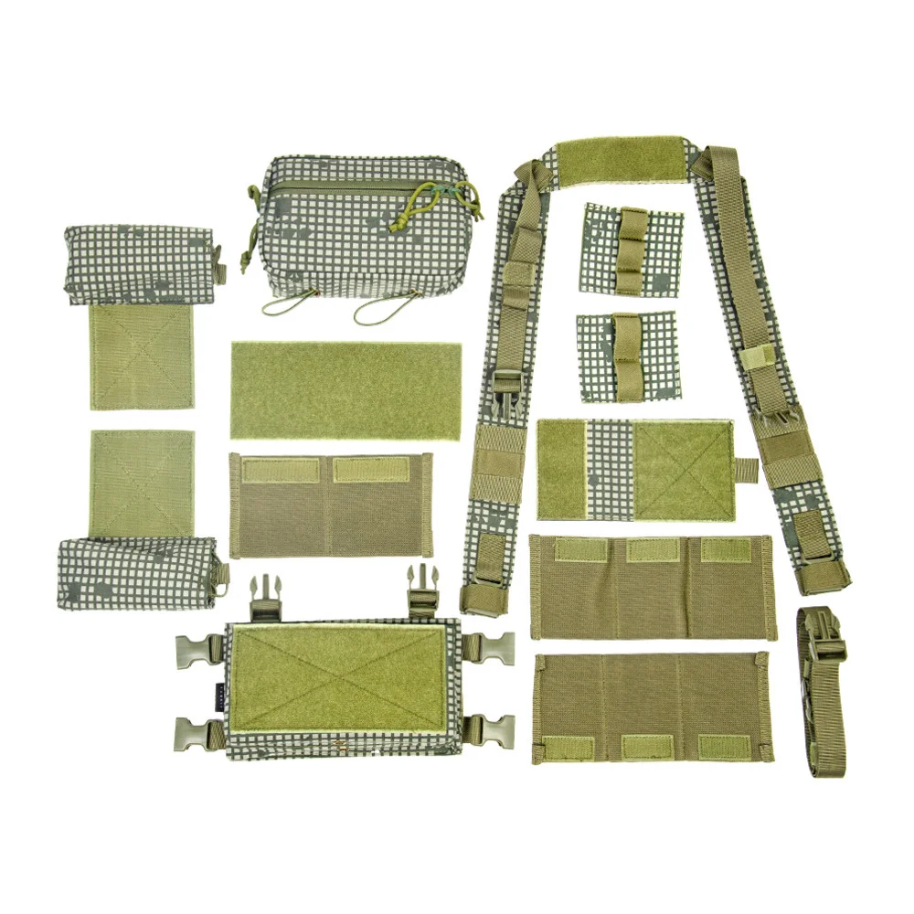 Micro Chassis Airsoft Tactical Vest MK3 Chest Rig With Drop Down Pouch M4 AK Magazine Inserts 500D Nylon Paintball Accessories