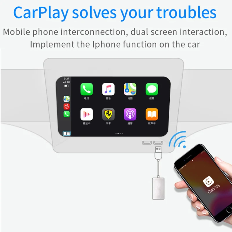 Carplay Android Авто навигация для Apple carplay беспроводной модуль USB кабель передачи данных