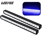 LEEPEE автомобильный дневной светодиодный свет автоматический дневной свет светильник водонепроницаемый DRL стайлинга автомобилей Автомобильные дневные ходовые огни светильник s супер яркий 18 светодиодный s