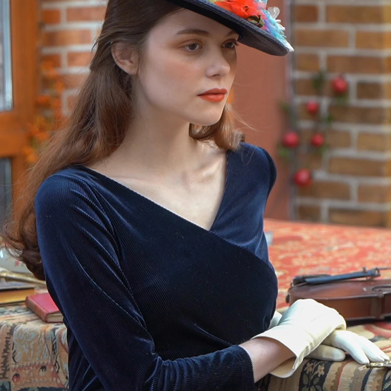 LYNETTE'S CHINOISERIE осенне-зимнее оригинальное дизайнерское женское платье Mori Girls