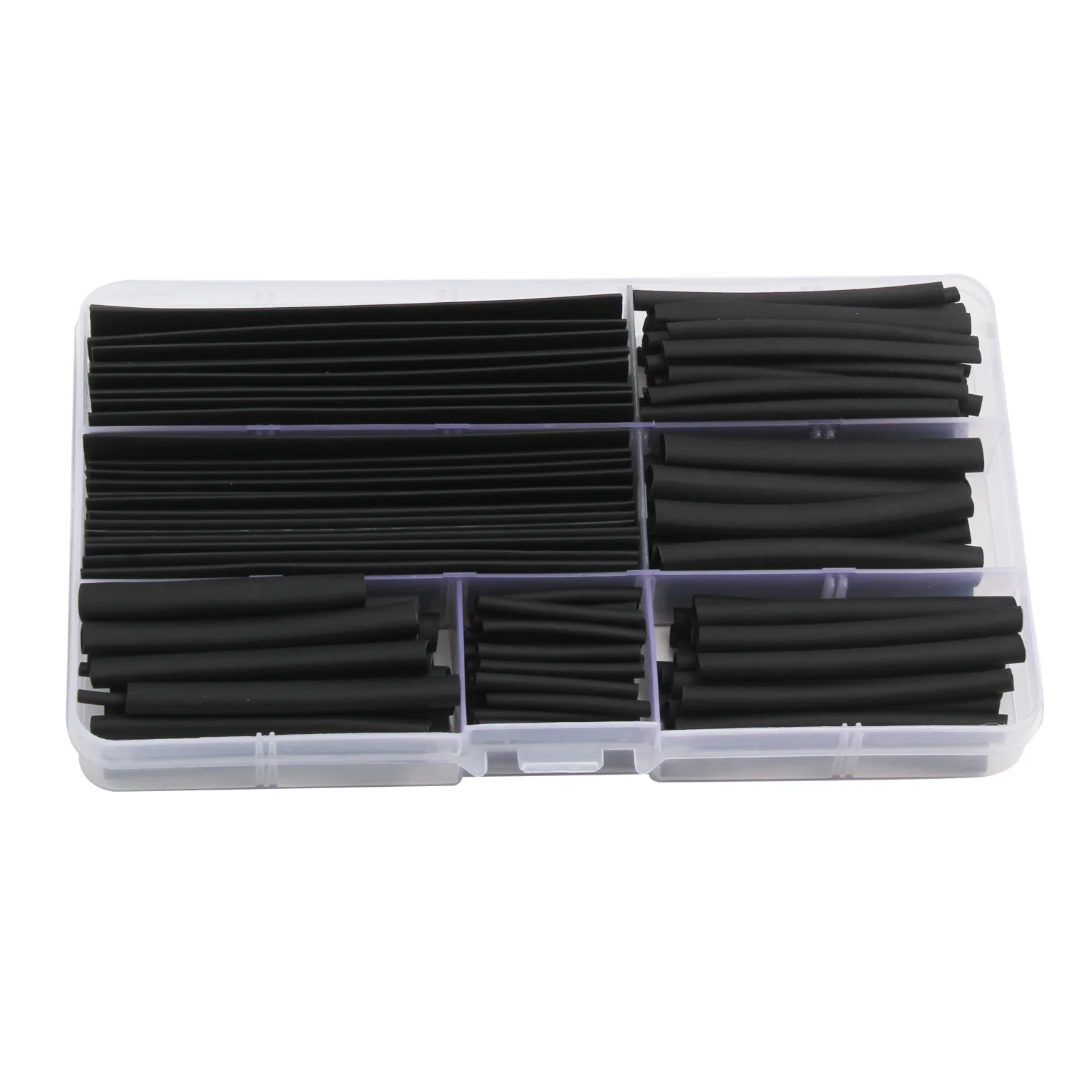 Термоусадочные трубки 150 шт. черные термоусадочные изолированные 2:1 комплект