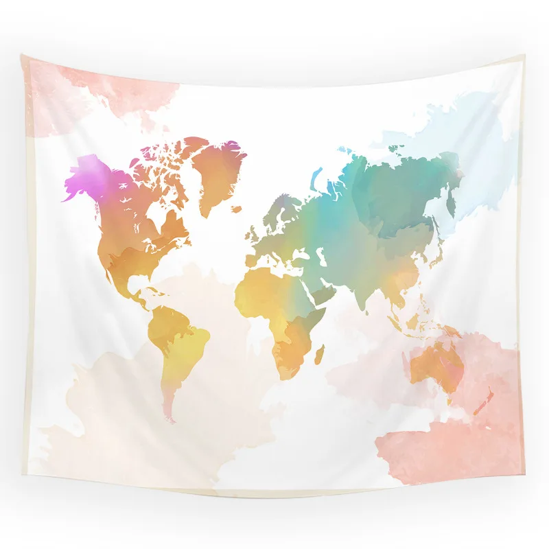 Настенный гобелен Карта мира аксессуары для дома украшение спальни на заказ