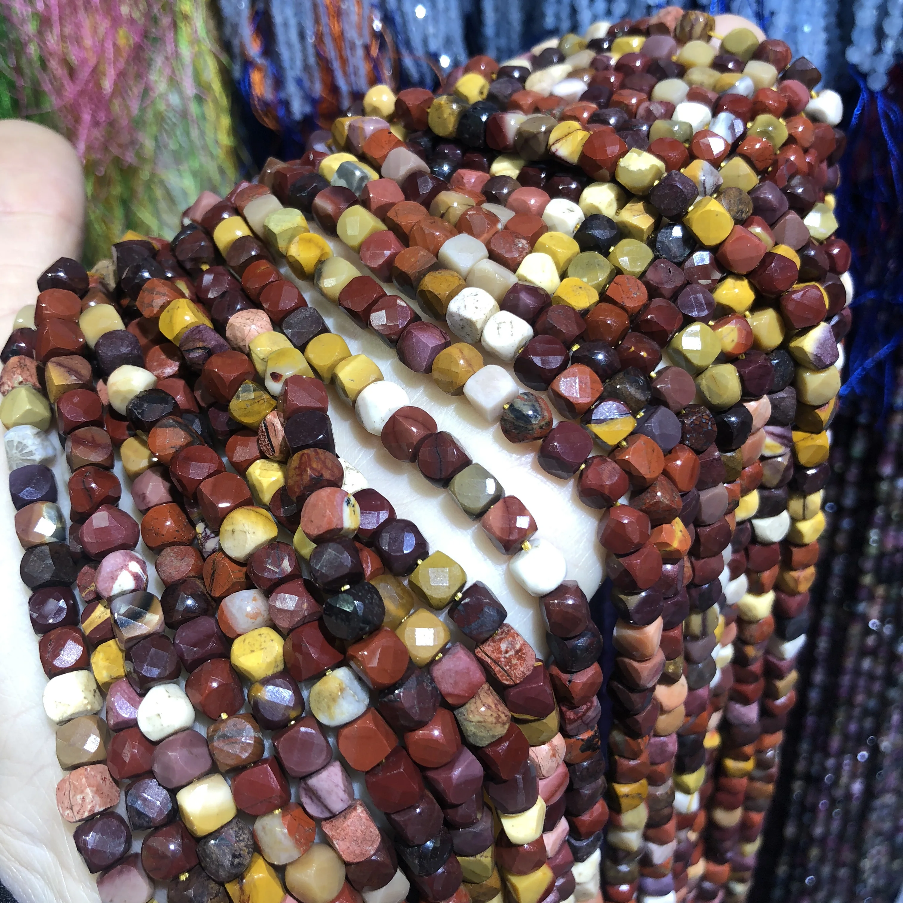 

Natural Semi Precious Stone Beads Vitellite For Making Necklaces Bracelets And Earrings 4mm 38cm