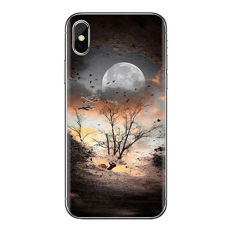 Для samsung Galaxy S2 S3 S4 S5 MINI S6 S7 edge S8 S9 Plus Note 2 3 4 5 8 Coque Fundas Path to full moon Space Star мягкий чехол |