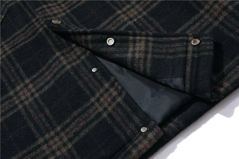 

Good 2021 Quality Plaid Flannel Hooded Button Coat Streetwear Cotton Regular Women Autumn Sweater Clothes Set