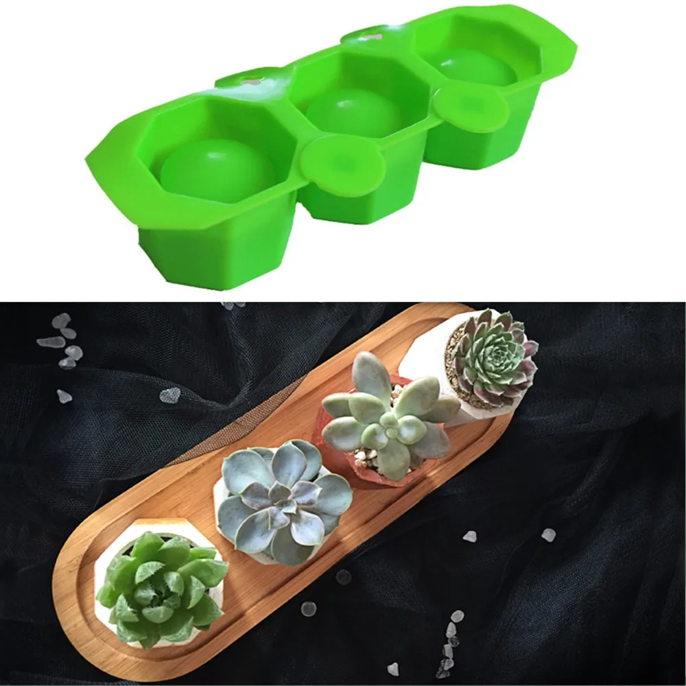 Формочки для горшков DIY силиконовый цветочный горшок суккулентных растений