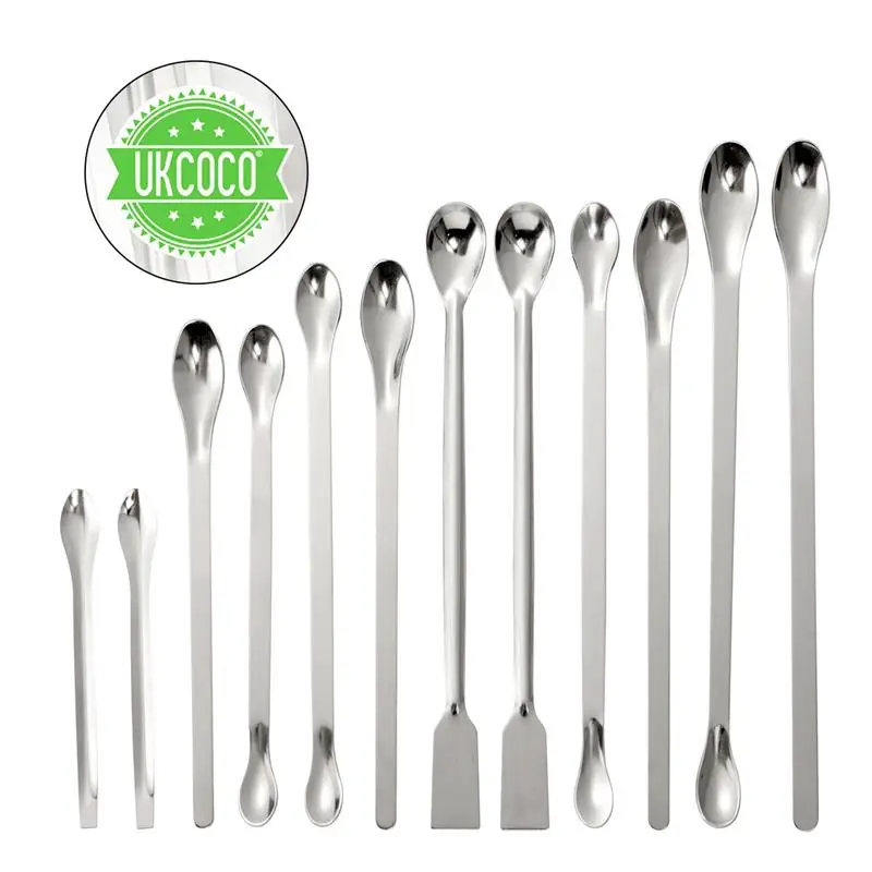 12 шт. в упаковке Нержавеющая сталь ложка/лабораторные образцы ложка для