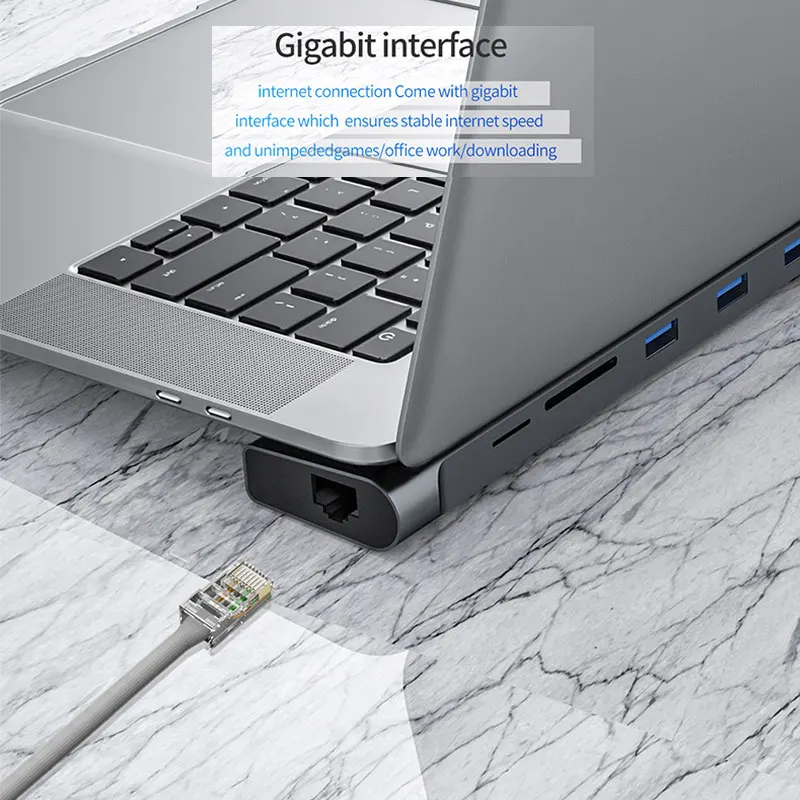Док станция USB 3 0 все в одном type C к Мульти HDMI адаптер для MacBook Pro 13 Air 1 разветвитель