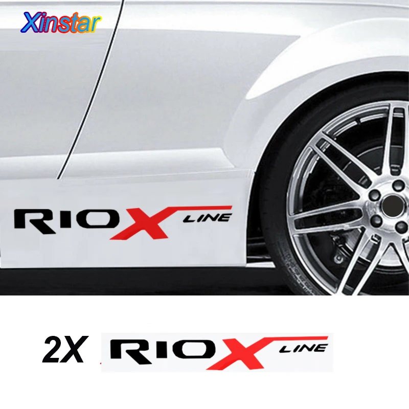 

2pcs/lot car body sticker decals sticker for KIA RIO x-line
