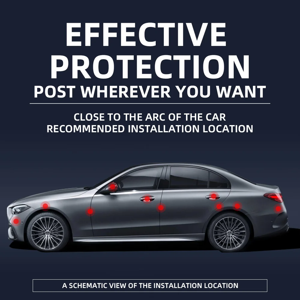 4 шт. наклейки на дверные ручки автомобиля из эпоксидного силикона - купить по