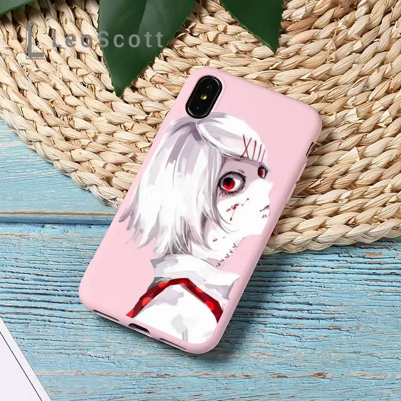 

anime JUUZOU SUZUYA Tokyo Ghouls Phone Case Candy Color for iPhone 11 12 mini pro XS MAX 8 7 6 6S Plus X 5S SE 2020 XR
