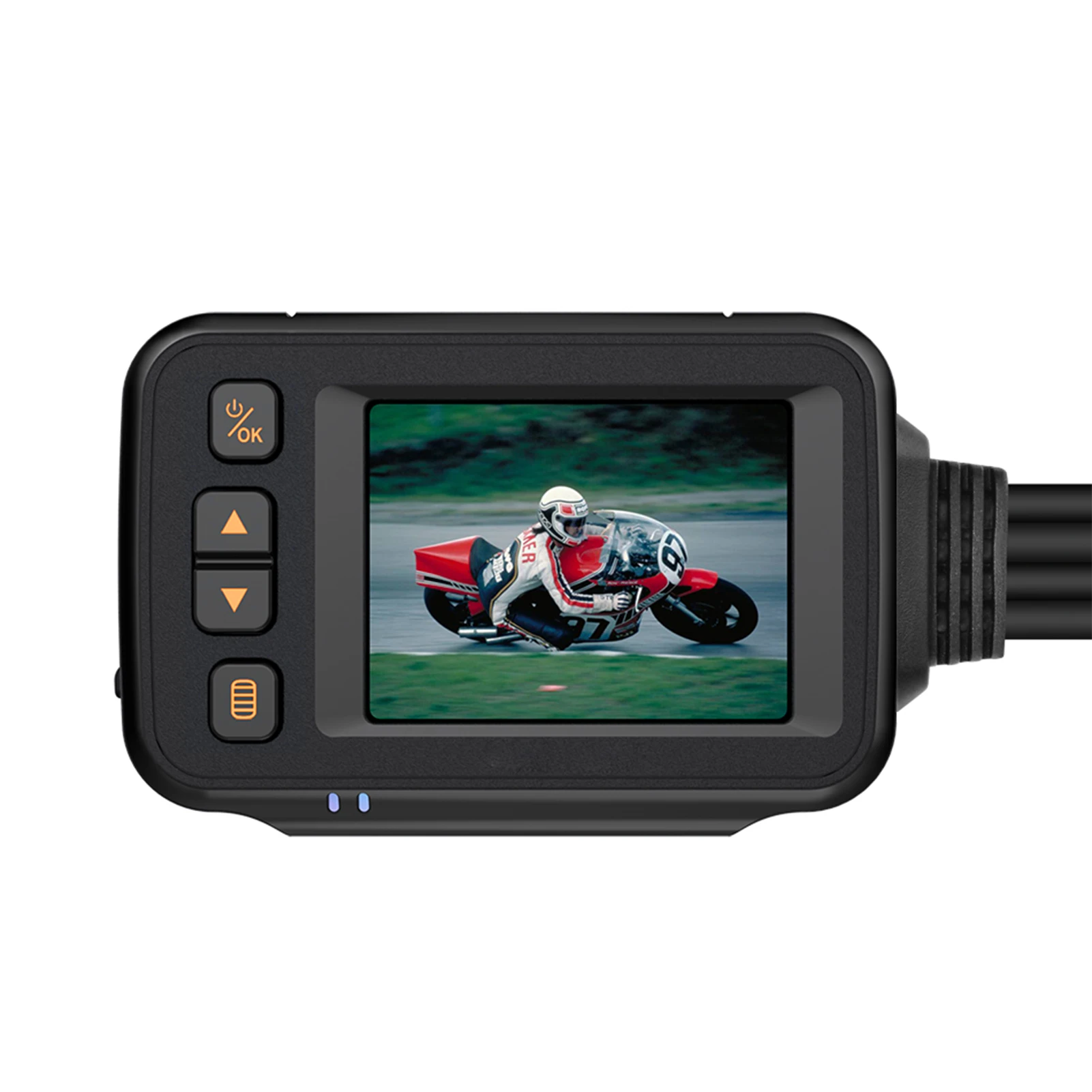 

Видеорегистратор для мотоцикла, HD 1080P 720P, с двумя объективами и экраном 2 дюйма