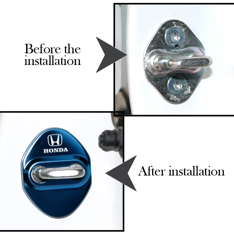 Автомобильный Стайлинг защитный чехол для дверного замка Honda Civic Accord CRV Hrv Jazz