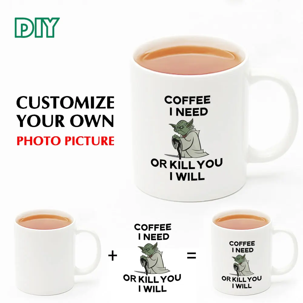 11 унций пустая сублимационная костяная китайская керамическая кофейная кружка с