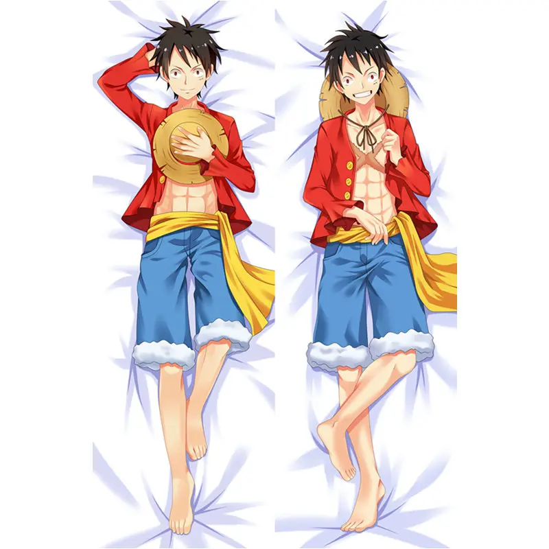 

Japanese One Piece Monkey D.Luffy Cosplay Hug Body Pillow Case Cushion Cover Male Otaku Gift