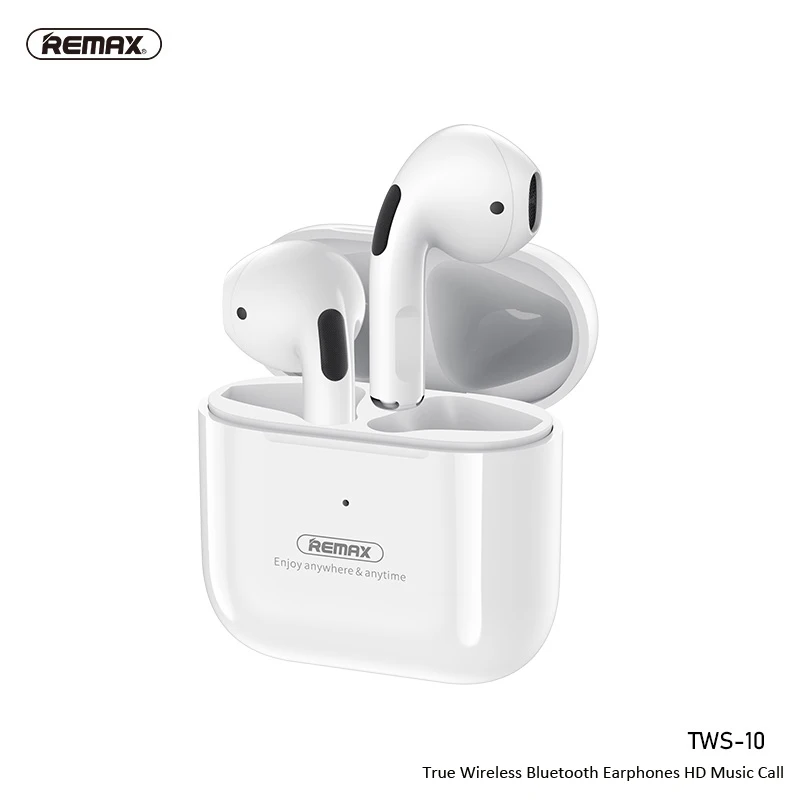 

Remax TWS-10 Wireless Earpones Bluetooth Headset Headphones Binaural In-Ear Earbuds 9D Stereo Low Latency CVC8.0 Noise Reduction