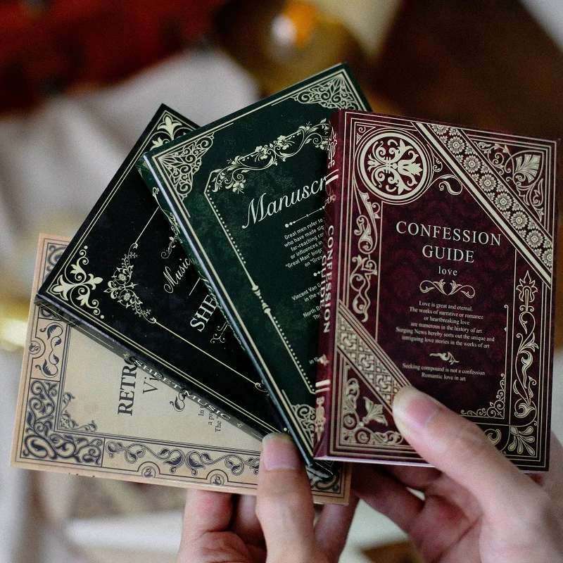 120pcs Medieval Old Book Pages Material Paper Junk Journal Planner Scrapbooking Vintage Decorative DIY Craft Background | Канцтовары для