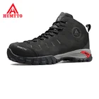 Мужские ботинки на шнуровке HUMTTO, зимние водонепроницаемые повседневные ботинки из натуральной кожи, Нескользящие уличные кроссовки большого размера