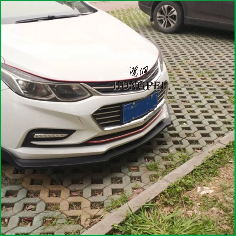 Для Chevrolet Cruze 2016 2017 передний бампер для губ Нижний Бампер рассеиватель защитная