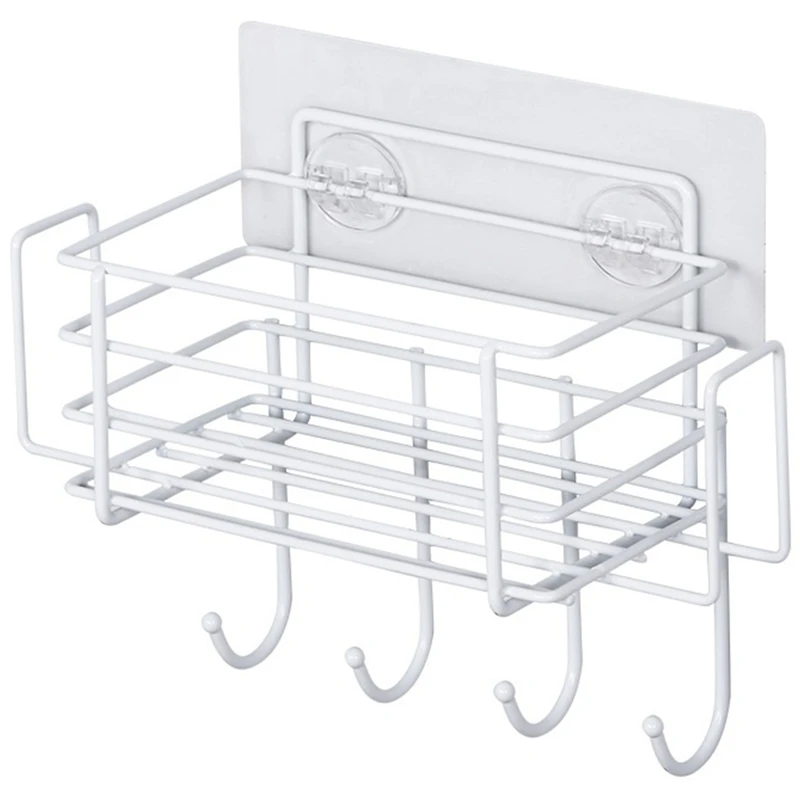 

Kitchen Sink Organizer Sponge Holder Storage Drying Rack Spice Organizer Drainer Basket Bottle Shelf Rag Hanger