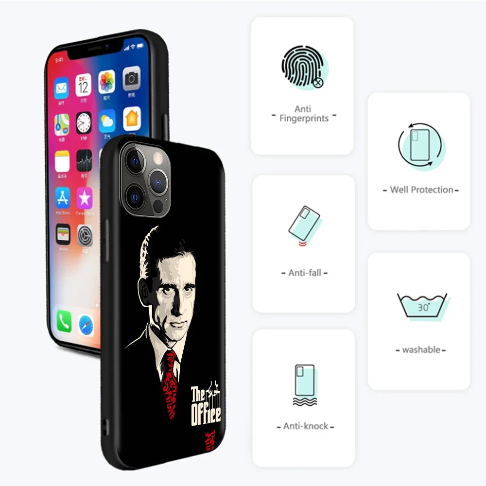 season 5 the office phone case for iphone 11 13 12 pro max xs xr x 8 7 6s 6 plus 5 5s se silicone cover black soft fundas free global shipping