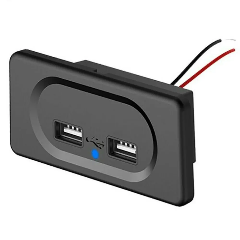 12 В короткая линия двойной USB разъем модульное зарядное устройство Campervan