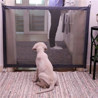 pet dog fences portable folding safe guard indoor and outdoor protection safety dog gate the ingenious mesh magic pet gate
