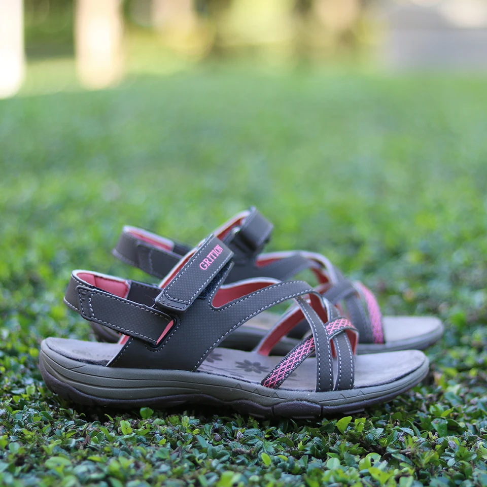 GRITION Women Sandals Summer Sport Flat Breathable Beach Shoes Outdoor Footwear New Brand Designers Hiking Trekking Non Slip2021