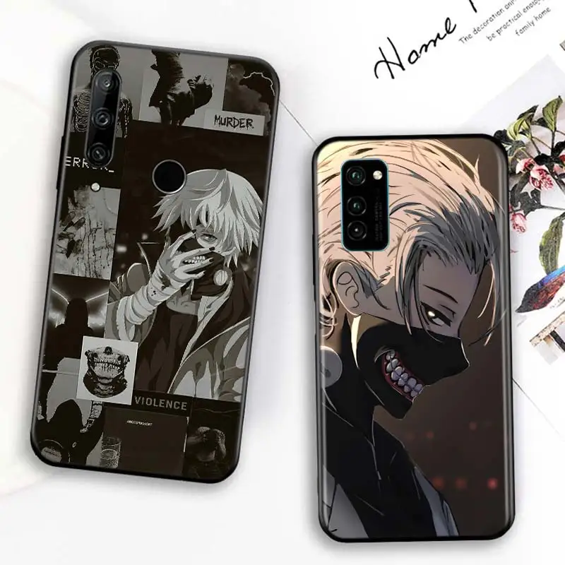 

Bright Black Cover Tokyo Ghoul for Huawei Honor 30 20S 20 10i 9S 9A 9C 9X 8X 10 9 Lite 8A 7C 7A Pro Phone Case