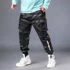 Плюс Size7XL-2XL Уличная обувь для мужчин в стиле хип-хоп с завязками с несколькими карманами штаны Мужская Рабочая одежда брюки на лямках ботильоны с перекрестной шнуровкой брюки длинные брюки цвета хаки