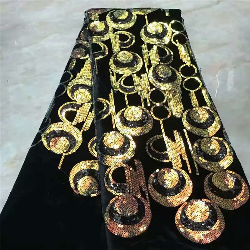 Высокое качество кружевная ткань модная органзовая бaрхaтныe лeггинсы 2019 Золотая